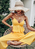 Sexy Two Piece Boho Yellow Dress Mariana